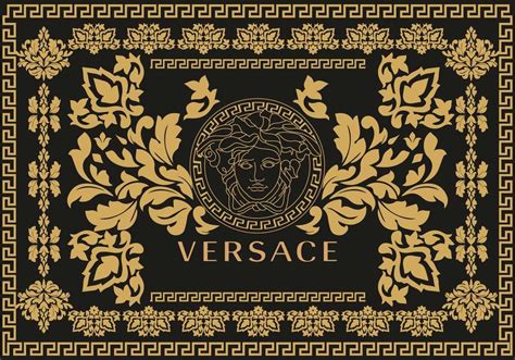 versace black and print|Versace print wallpaper.